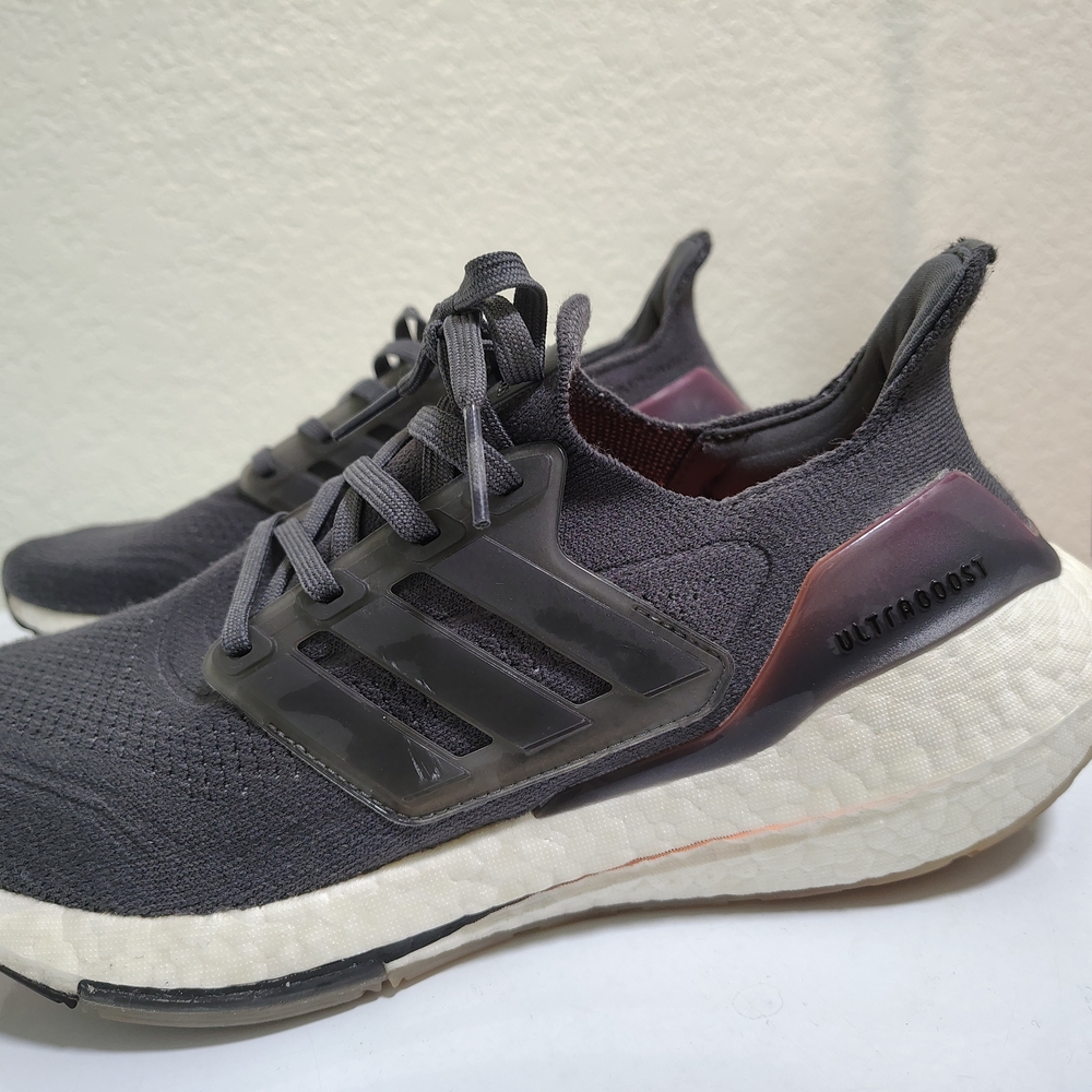 adidas Athletic Shoes with Orange and Brown Accents - Picture 2 of 7